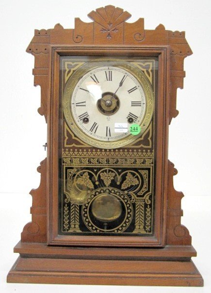 Walnut Seth Thomas Kitchen Clock w/Alarm