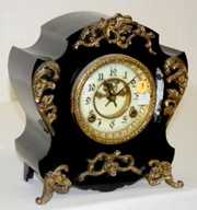 New Haven “Aragon” Iron Case Mantel Clock