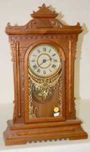 Oak T & S Kitchen Clock