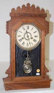 Ansonia Black Walnut “Werra” Kitchen Clock