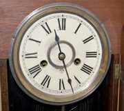 Ansonia Black Walnut “Werra” Kitchen Clock