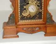 Ansonia Walnut Egyptian Head Parlor Clock