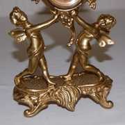 Gilbert Metal Novelty Cherub Figural Clock