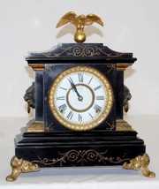 Ansonia “La Duchesse” Style Enameled Iron Clock