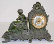 Ansonia “Vassar” Japanese Bronze Statue Clock