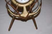 Metal Novelty Anchor & Oars Dresser Clock