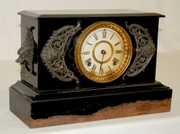 Ansonia “Padua” Enameled Iron Case Clock