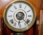 Ingrahm Walnut 8 Day Kitchen Clock