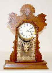 Ingrahm Oak 8 Day Kitchen Clock