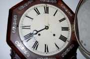Sterling Inlaid Scroll Wall Clock