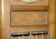 German Beveled Glass Hanging Box Clock