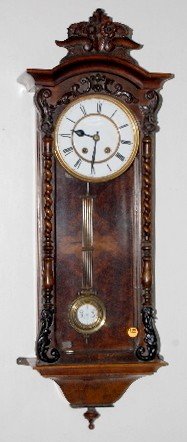 Signed Ornate Carved RA Clock