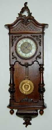 Ornate Carved JGMS RA Clock