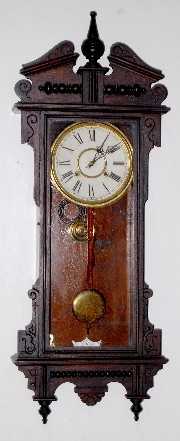 Waterbury Oak “Eton” Carved Wall Clock