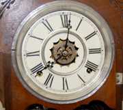 Waterbury Walnut “Hecla” Parlor Clock
