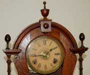 E.N. Welch Walnut T & S Parlor Clock