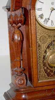 Waterbury Walnut T & S Parlor Clock