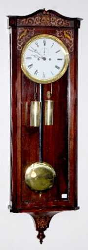 2 Wt. Inlaid Vienna Regulator Clock