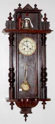 Monk Bell Striking Carved RA Clock