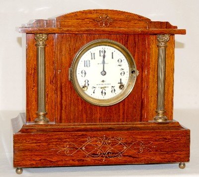 Seth Thomas Sonora Red Adamantine Mantel Clock