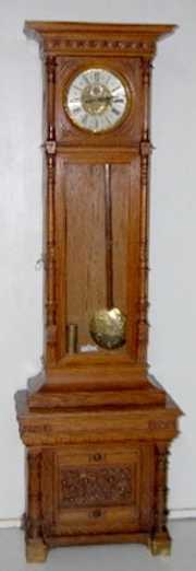 1 Weight Signed Standing Vienna Tall Case Clock