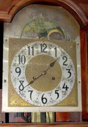 3 Weight Tall Case Striking Clock w/Moon Phase