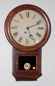 Atkins Rosewood Round Top Wall Clock