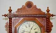 Waterbury Walnut “Buffalo” Calendar Clock