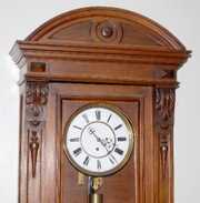 Mahogany 1 Wt. Carved Vienna Regulator Clock