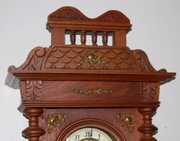 Gustav Becker Ornate Engraved 3wt Vienna Clock
