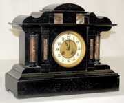 A.D. Mougin Slate & Marble Mantel Clock