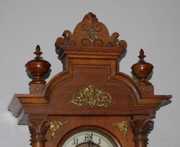 Gustav Becker Carved RA Clock