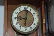 Gustav Becker Carved RA Clock