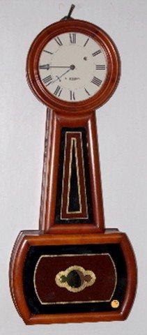 E. Howard #5 Banjo Clock with Pendulum and Key