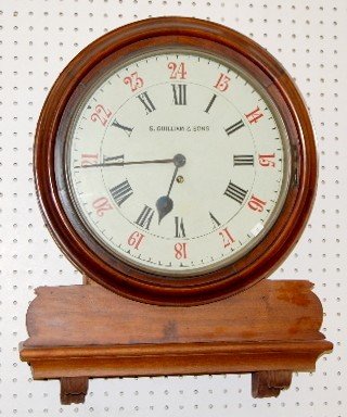 S. Guilliam & Sons Single Fusee Wall Clock