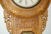 Oak Carved Japanese Wall Regulator “A” Clock