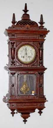 Lenzkirch Carved RA Style Wall Clock