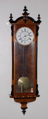 1 Wt. Ebonized Vienna Regulator Clock