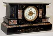 Japy Freres Slate and Marble Mantel Clock