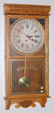 Ingraham Oak “Western Union” Calendar Regulator