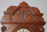 Ingraham Walnut Hanging Kitchen Clock