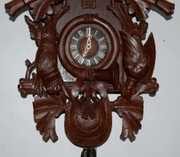 Black Forest Game Carved Cuckoo Clock