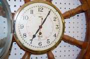 Mercer English Ship’s Clock in Ship’s Wheel