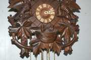Black Forest Carved Bird & Nest Cuckoo Clock