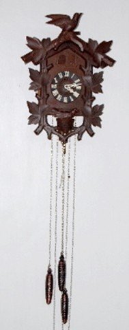 Black Forest Carved Bird in Nest Cuckoo Clock