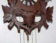 Black Forest Carved Bird in Nest Cuckoo Clock