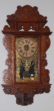 Sessions Oak T & S Wall Clock with Pendulum & Key