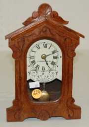 F. Kroeber Clock Co. Miniature Shelf Clock