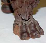 Wood Works Carved Top Paw Foot Clock Case