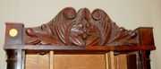 Wood Works Carved Top Paw Foot Clock Case